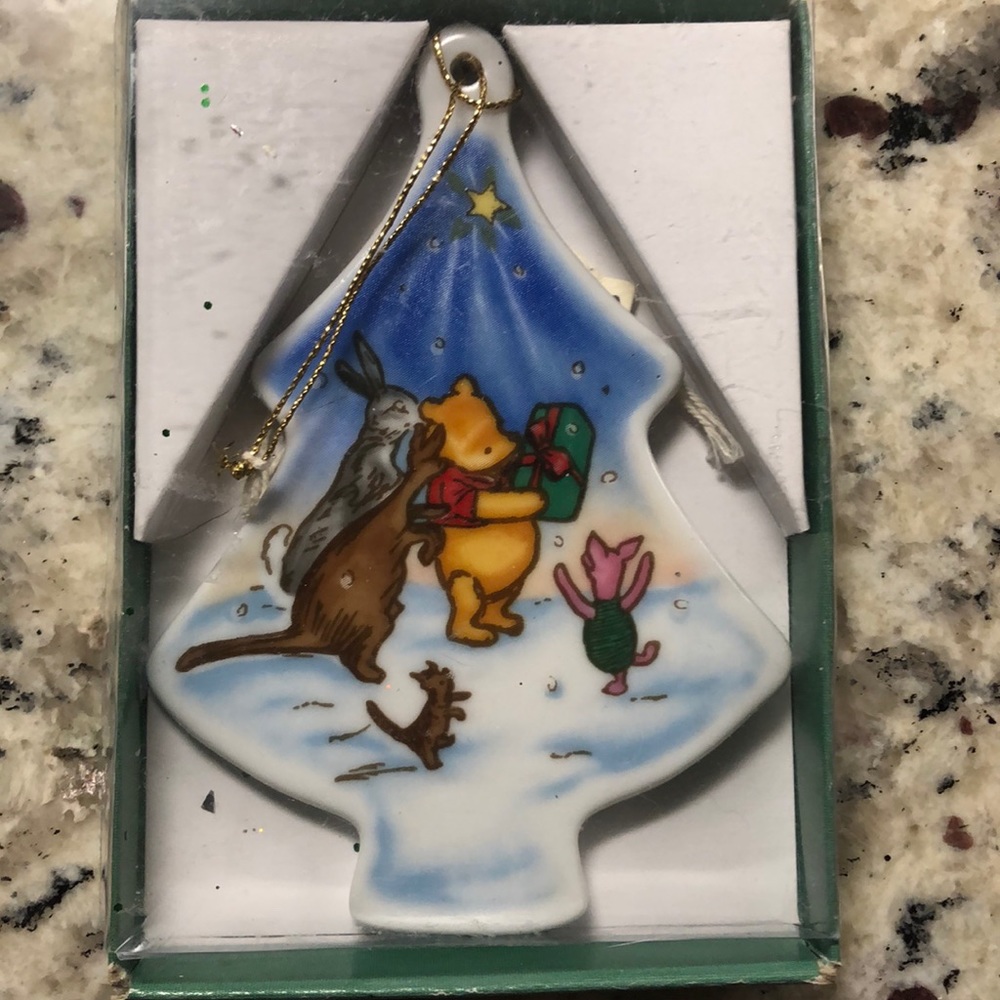 Original Winnie The Pooh Piglet Kangaroo Bunny Porcelain Ornament